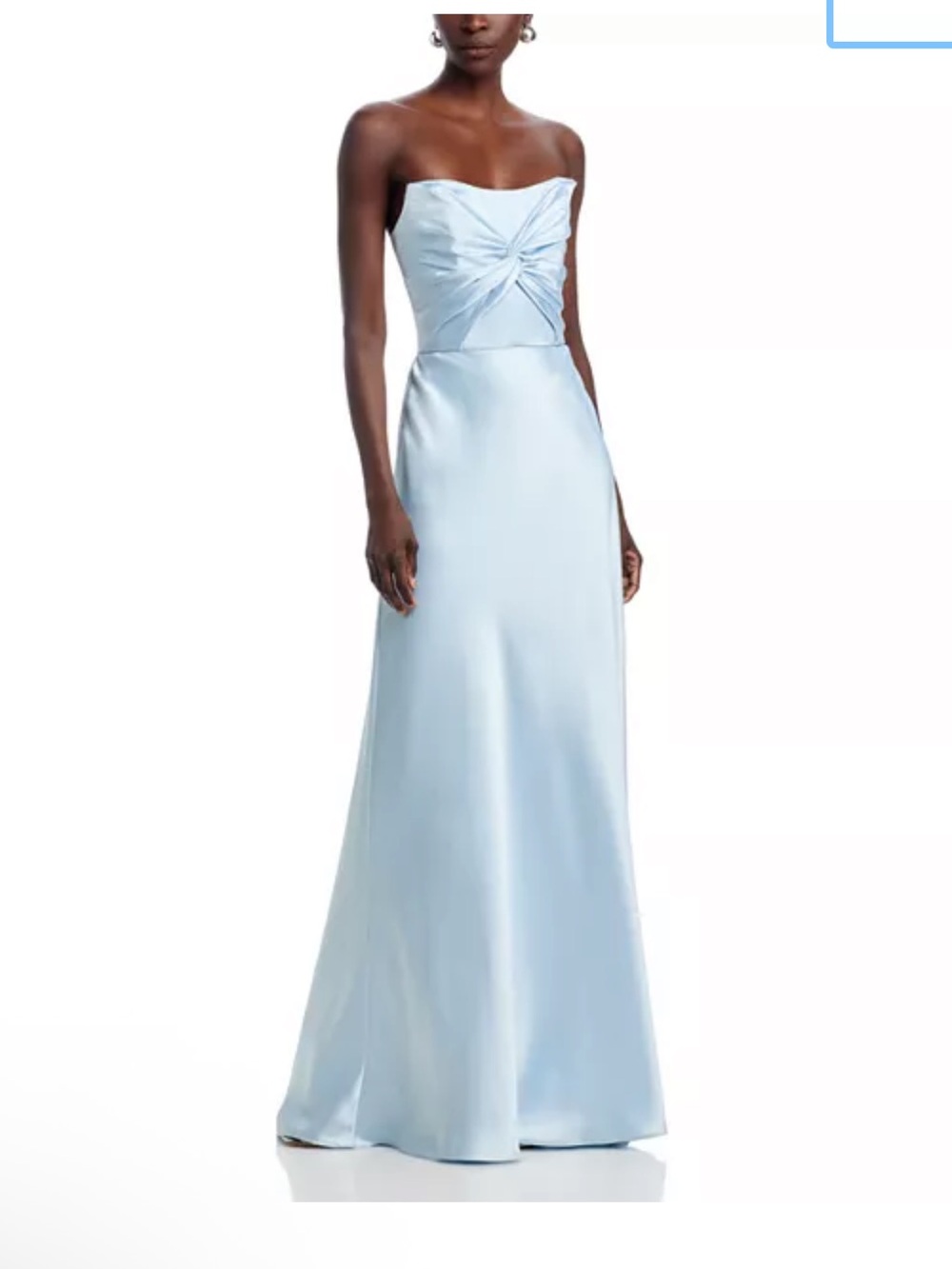 Amsale Aretha Dress in Ice